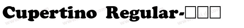 Cupertino Regular字体转换